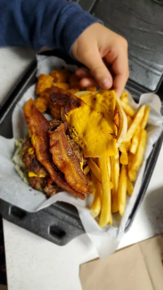 Fried Pickles Sweet Potato Fries Pork Melt